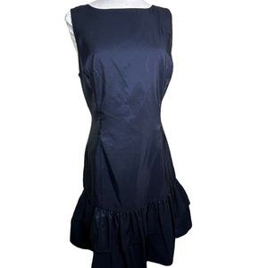 NEW Isaac Mizrahi Dress 12 Tiered 2 Layers Sleeveless Back Zip Silk Blend Lined